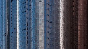 Preview wallpaper building, skyscraper, glass, facade
