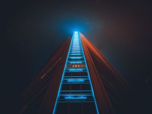 Preview wallpaper building, skyscraper, structure, night