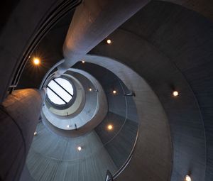 Preview wallpaper building, spiral, roof, light, architecture, gray