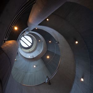 Preview wallpaper building, spiral, roof, light, architecture, gray