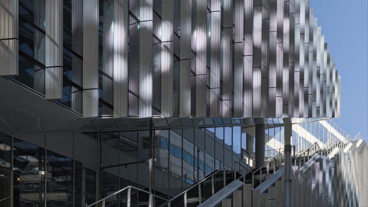 Wallpaper building, stairs, edges, architecture