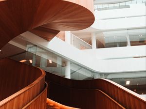 Preview wallpaper building, stairs, spiral, architecture