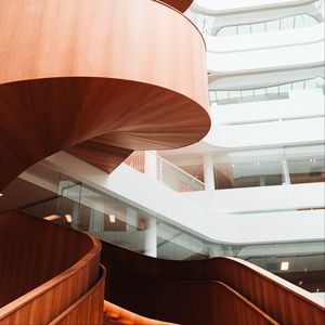 Preview wallpaper building, stairs, spiral, architecture