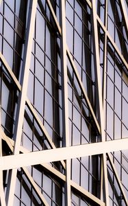 Preview wallpaper building, stripes, intersection, facade