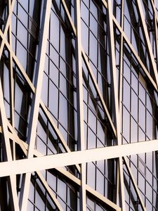 Preview wallpaper building, stripes, intersection, facade