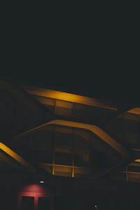 Preview wallpaper building, structure, architecture, minimalism, night