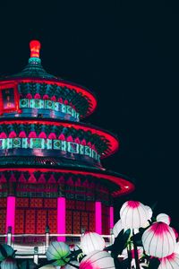 Preview wallpaper building, structure, china, lights, architecture