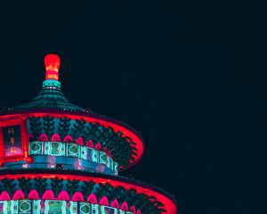 Preview wallpaper building, structure, china, lights, architecture