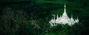 Preview wallpaper building, temple, forest, nature