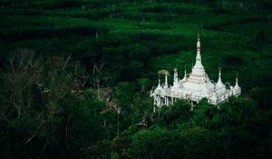 Preview wallpaper building, temple, forest, nature