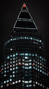 Preview wallpaper building, tower, architecture, dark, backlight