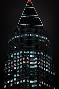 Preview wallpaper building, tower, architecture, dark, backlight