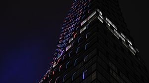 Preview wallpaper building, tower, architecture, dark, night