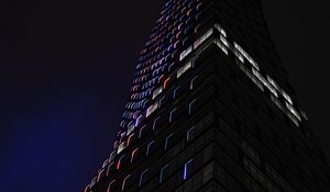 Preview wallpaper building, tower, architecture, dark, night