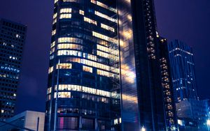 Preview wallpaper building, tower, architecture, city, night, dark