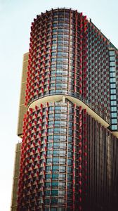Preview wallpaper building, tower, architecture, design, red