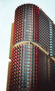 Preview wallpaper building, tower, architecture, design, red