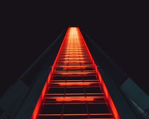Preview wallpaper building, tower, backlight, architecture, modern