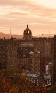 Preview wallpaper building, tower, bell tower, city, architecture, edinburgh, scotland