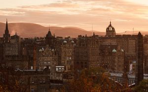 Preview wallpaper building, tower, bell tower, city, architecture, edinburgh, scotland