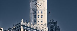 Preview wallpaper building, tower, clock, architecture