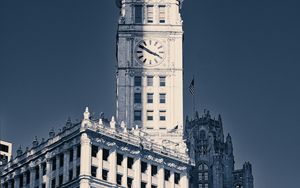 Preview wallpaper building, tower, clock, architecture