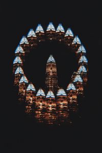 Preview wallpaper building, tower, illusion, circle