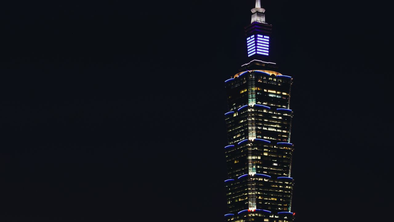 Wallpaper building, tower, skyscraper, architecture, dark