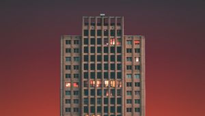 Preview wallpaper building, tower, skyscraper, minimalism, architecture