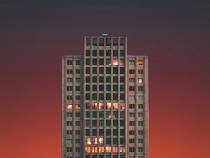 Preview wallpaper building, tower, skyscraper, minimalism, architecture