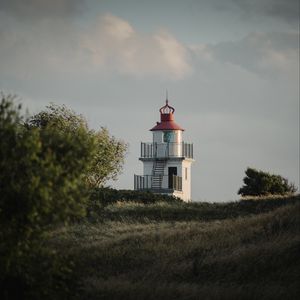 Preview wallpaper building, tower, trees, landscape