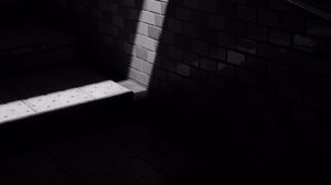 Preview wallpaper building, wall, bw, light, shadow
