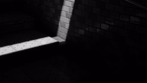 Preview wallpaper building, wall, bw, light, shadow