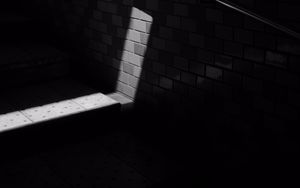 Preview wallpaper building, wall, bw, light, shadow