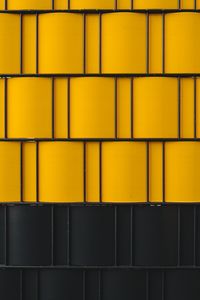 Preview wallpaper building, wall, panels, yellow, black