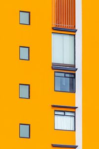 Preview wallpaper building, wall, windows, yellow