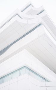 Preview wallpaper building, white, minimalism, architecture