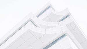 Preview wallpaper building, white, minimalism, architecture