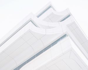 Preview wallpaper building, white, minimalism, architecture