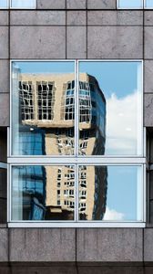Preview wallpaper building, window, reflection, mirror, facade