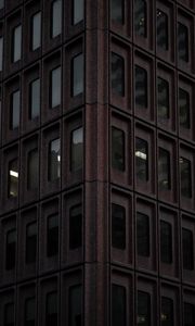 Preview wallpaper building, windows, angle, architecture, dark