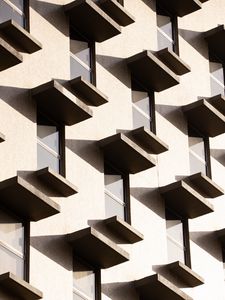 Preview wallpaper building, windows, architecture, facade, shadows
