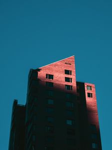 Preview wallpaper building, windows, architecture, minimalism, bottom view