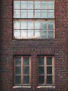 Preview wallpaper building, windows, architecture, facade, brick