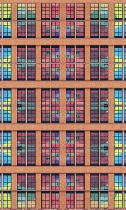 Preview wallpaper building, windows, architecture, colorful