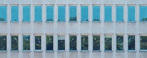 Preview wallpaper building, windows, architecture, facade, reflection