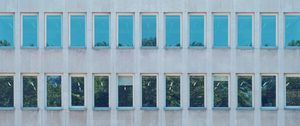 Preview wallpaper building, windows, architecture, facade, reflection
