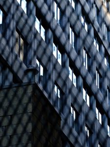 Preview wallpaper building, windows, bars, dark