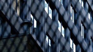 Preview wallpaper building, windows, bars, dark