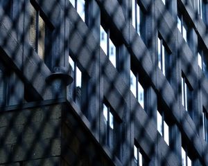 Preview wallpaper building, windows, bars, dark